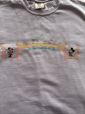 Disney NWOT Lavender Sweatshirt with Mickey and Minnie-Firm